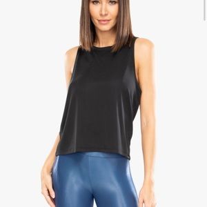 NWOT Koral Muscle Marlow Tank Sz S Grey Onyx